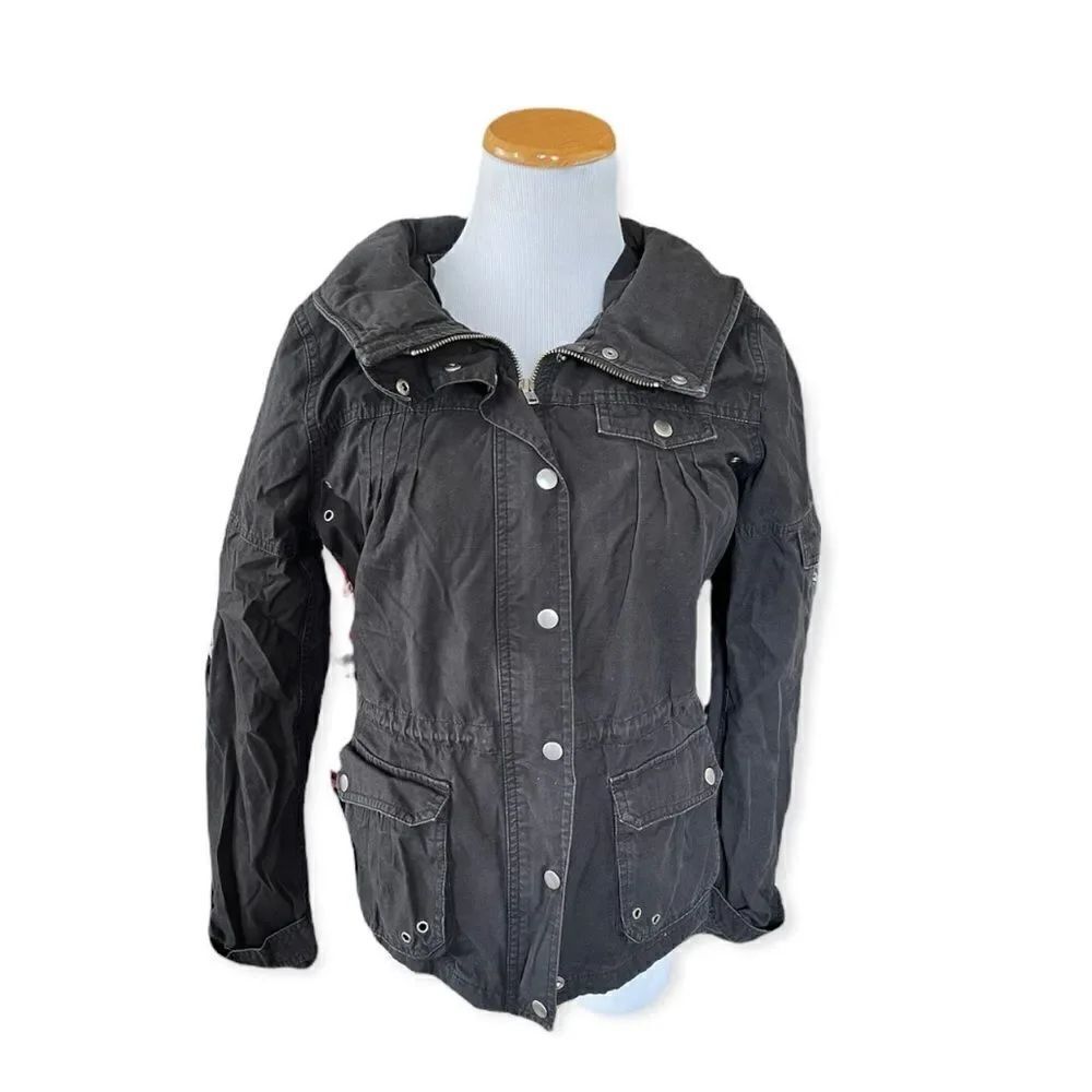 Womens H&M Divided Snap On Trend Jacket - Sz 38